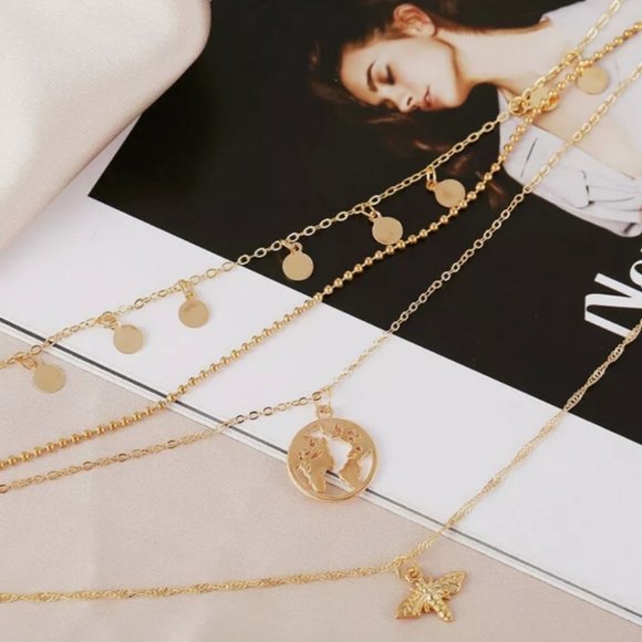 2021 Boho Multi-Layer Choker Clavicle Necklaces - Picture 3 of 7